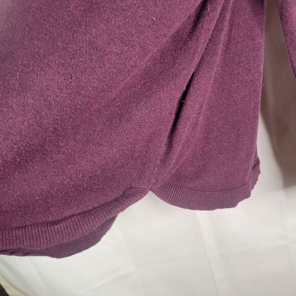 Reitmans Aubergine Purple V-Neck Sweater - Picture 6 of 8